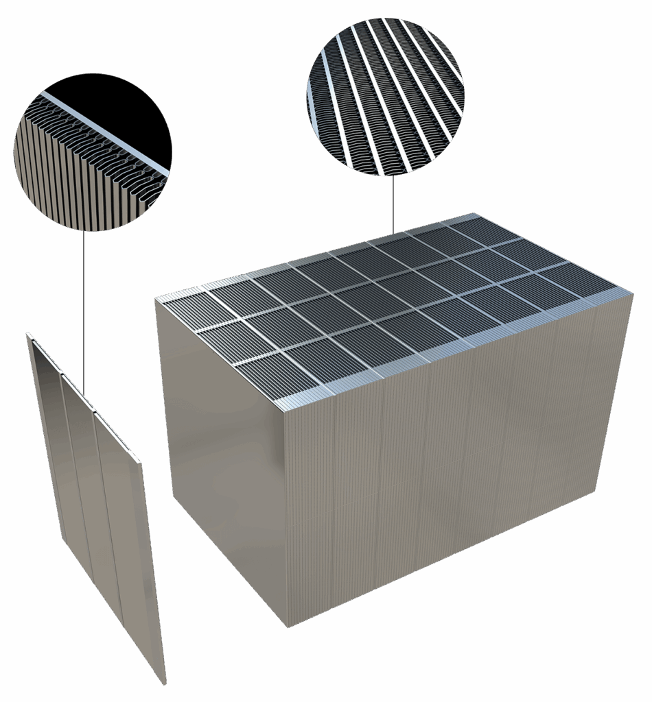 Image showing Velocys microchannel FT reactor technology up close