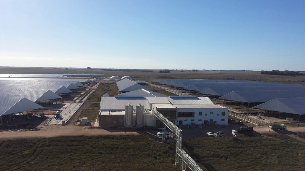 Aerial photo of dairy where Velocys is supporting Syzgy  with Fischer-Tropsch synthesis for its NovaSAF 1 biogas-toSAF project.